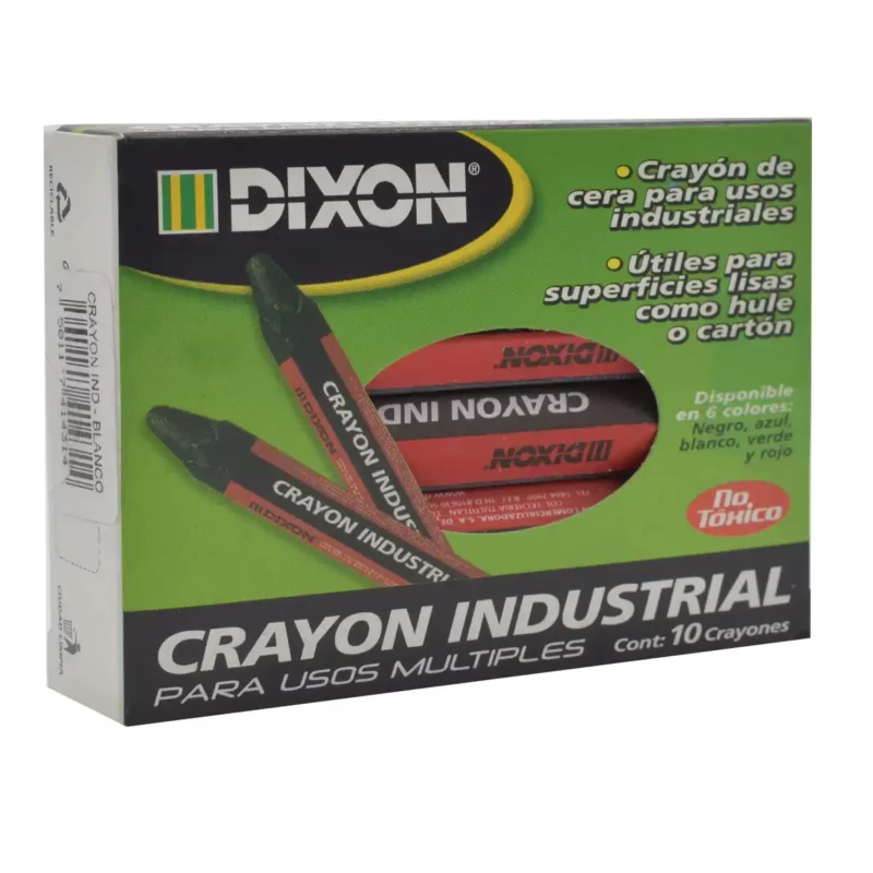 CRAYON INDUSTRIAL BLANCO 1998 ATADO DE 10 PZAS. - Imagen 3