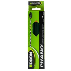 MARCADOR DE CERA PHANO 2087 VERDE ATADO DE 10 PZAS.