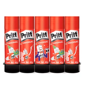 LAPIZ ADHESIVO PRITT PS 42GRS ATADO DE 5 PZAS.