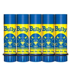 LAPIZ ADHESIVO BULLY 38GRS ATADO DE 5 PZAS.