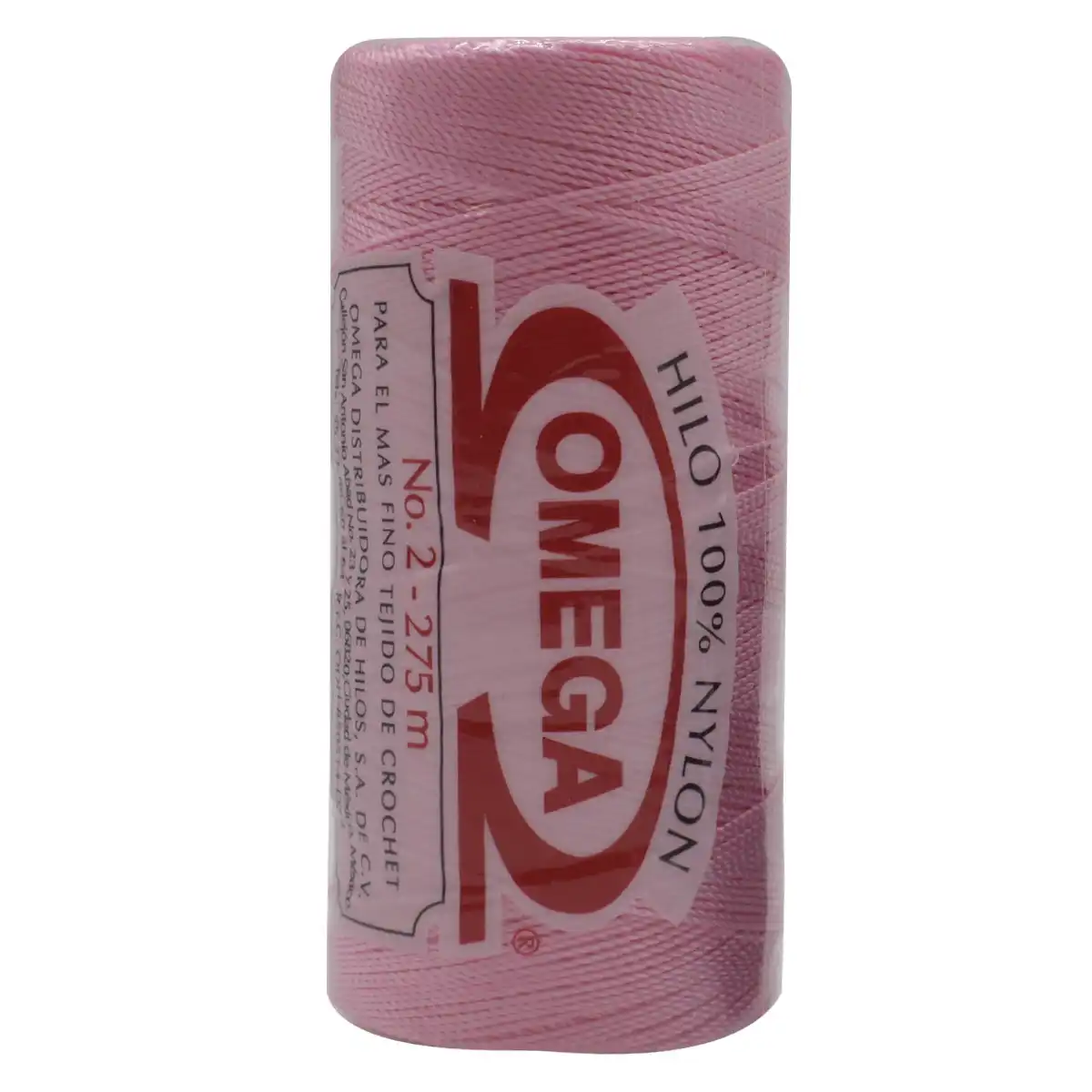 HILO NYLON OMEGA NO. 2 275MTS C/6 11 ROSA NIÑA
