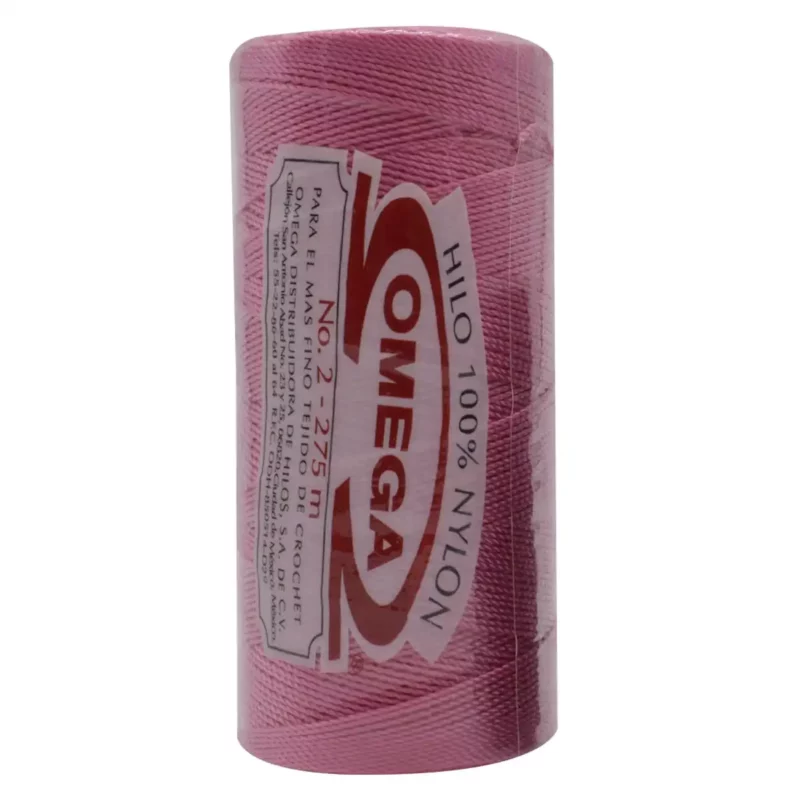 HILO NYLON OMEGA NO. 2 275MTS C/6 61 PALO DE ROSA