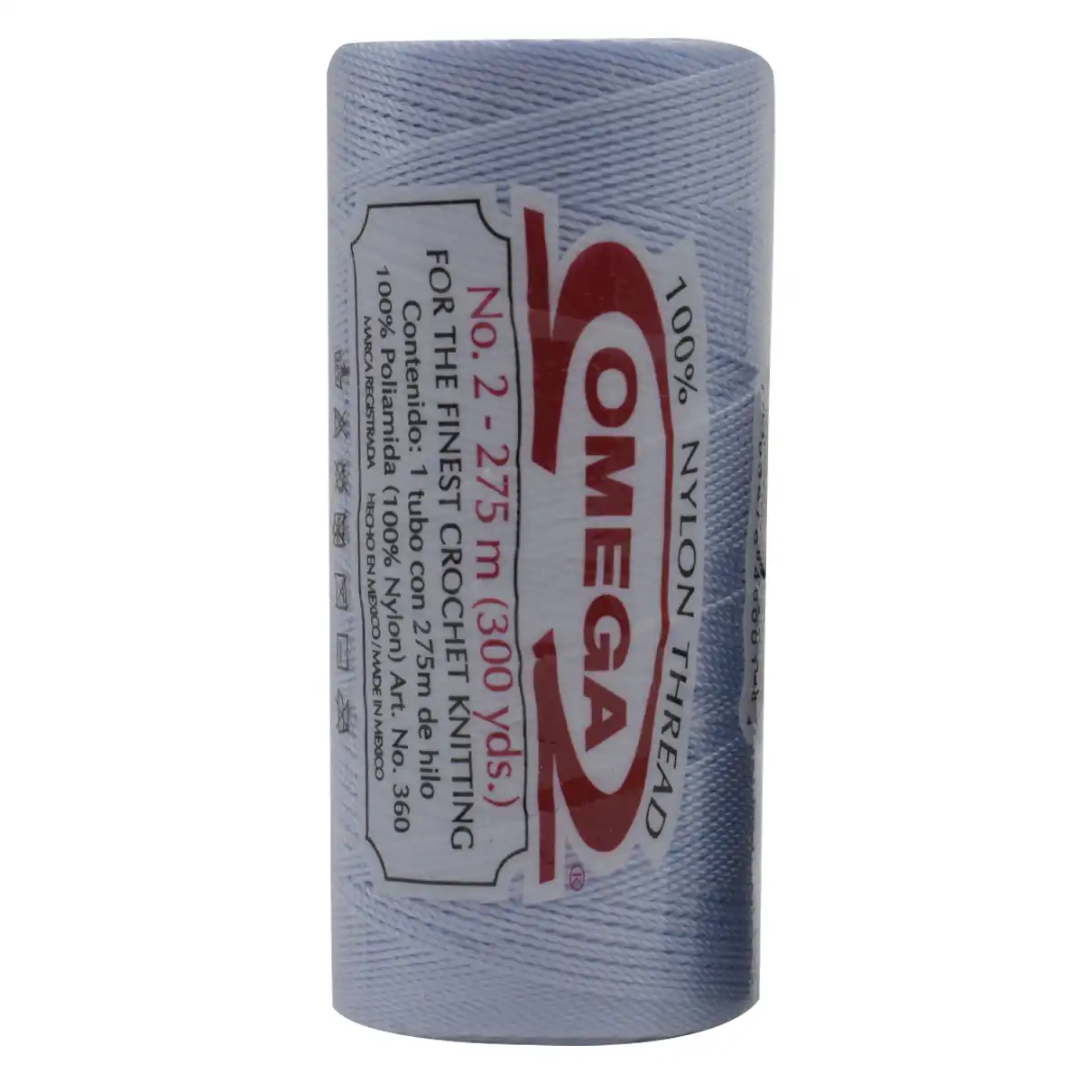 HILO NYLON OMEGA NO. 2 275MTS C/6 25 AZUL CIELO