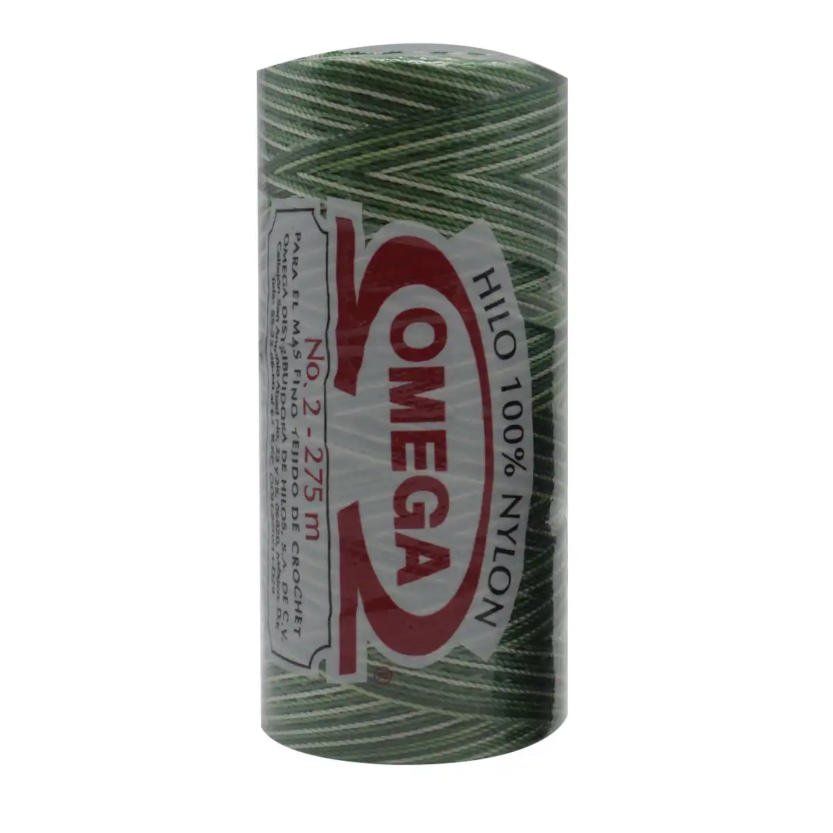 HILO NYLON OMEGA NO. 2 275MTS C/6 40 MATIZADO VERDE