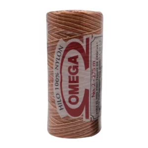 HILO NYLON OMEGA NO. 2 275MTS C/6 41 MATIZADO CAFE