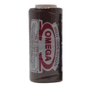 HILO NYLON OMEGA NO. 2 275MTS C/6 19 CAFE OBSCURO