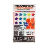 ETIQUETA ADHESIVA ESTRELLA GRANDE COLOR ATADO DE 10 PZAS.
