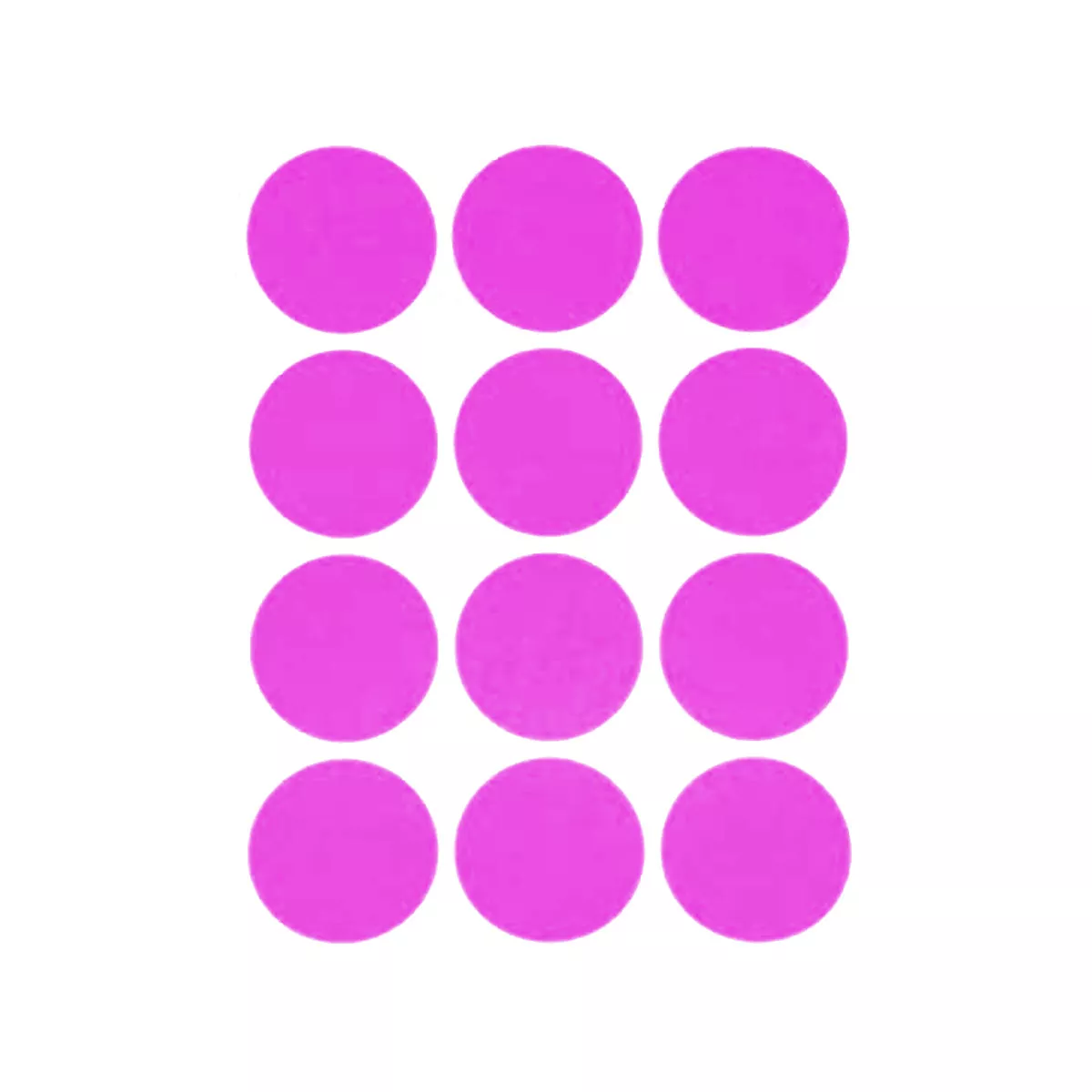 ETIQUETA ADHESIVA CIRCULO A6 ROSA ATADO DE 10 PZAS.