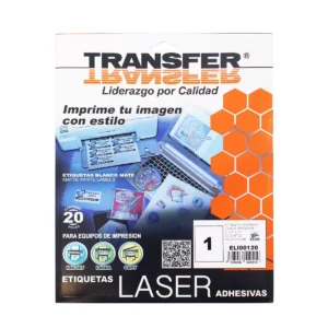ETIQUETA ADHESIVA LASER CARTA C/20 ETIQUETAS ELI00120