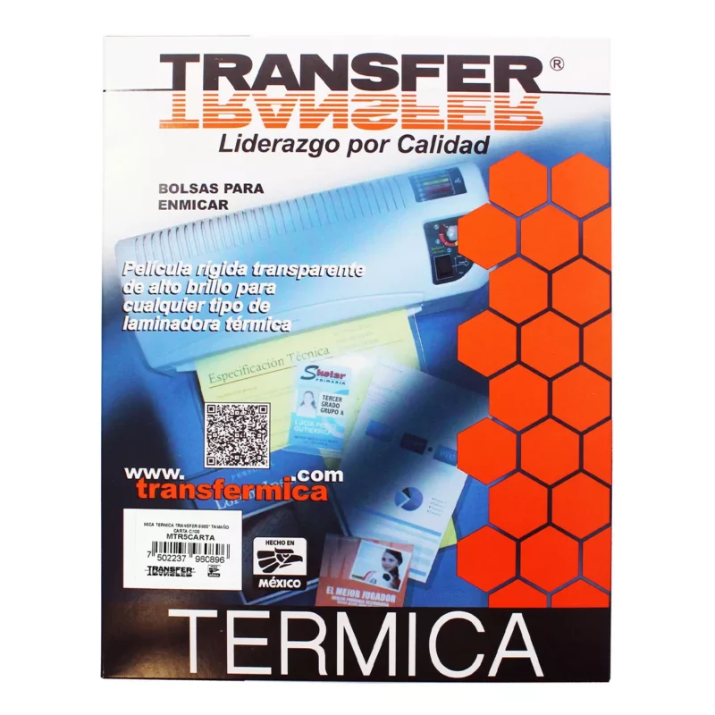 MICA CARTA 5MM TERMICA MTR05CARTA ATADO DE 50 PZAS.