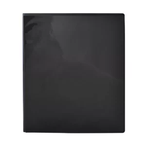 CARPETA BINDER MAX C/CRIST "O" 1/2" NEGRO ATADO DE 2 PZAS.