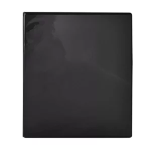 CARPETA BINDER MAX C/CRIST "O" 1" NEGRO ATADO DE 2 PZAS.