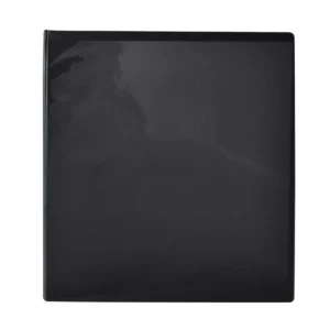 CARPETA BINDER MAX C/CRIST "O" 1.5" NGO ATADO DE 2 PZAS.