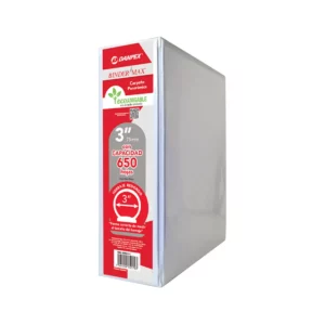 CARPETA BINDER MAX C/CRIST "O" 3" BCA ATADO DE 2 PZAS.