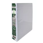 CARPETA BINDER MAX C/CRIST "D" 1.5" BCA ATADO DE 2 PZAS.