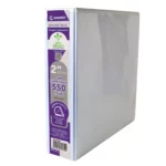 CARPETA BINDER MAX C/CRIST "D" 2" BLANCA
