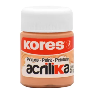 PINTURA ACRILICA KORES 20ML CARNE ATADO DE 12 PZAS.