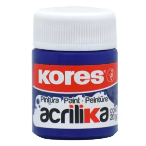 PINTURA ACRILICA KORES 20ML AZUL ATADO DE 12 PZAS.