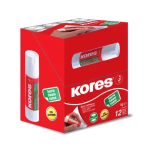 LAPIZ ADHESIVO KORES 8GRS ATADO DE 12 PZAS.