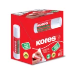 LAPIZ ADHESIVO KORES 40GRS ATADO DE 6 PZAS.
