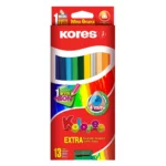 COLORES TRIANGULAR KORES 4MM C/13 ATADO DE 3 PZAS.