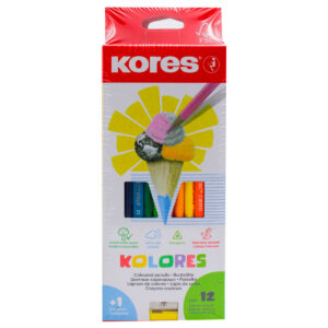 COLORES TRIANGULAR KORES 3MM C/12 ATADO DE 3 PZAS.