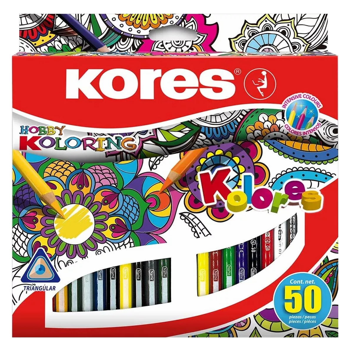 COLORES TRIANGULAR 3MM HOBBY KOLORING C/50