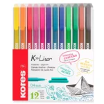 ROTULADOR K-LINER 0.4MM C/12 COLORES SURTIDOS 28112 ATADO DE 2 PZAS.