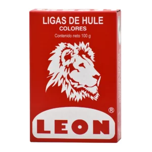 LIGA DE HULE COLOR NO. 18 CAJA DE 100GRS ATADO DE 5 PZAS.
