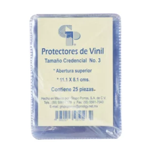 MICA CREDENCIAL 103 VINIL NO. 3 11.1X8.1 ATADO DE 25 PZAS.