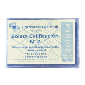 MICA CALIFICACION NO. 2 202 15.3X23.1 ATADO DE 25 PZAS.