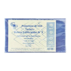 MICA CALIFICACION NO. 3 203 14.8X26.5. ATADO DE 25 PZAS.