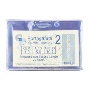 PORTAGAFETE S/BROCHE 5.6X10.1X1.3 #2 602 ATADO DE 25 PZAS.