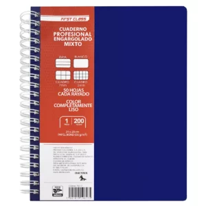 CUADERNO PROFESIONAL 200HJS MIXTO 9617 ATADO DE 4 PZAS.