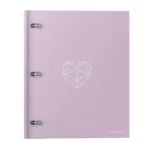 CARPETA CARTA 1" D 100HJS PASTEL ATADO DE 2 PZAS.