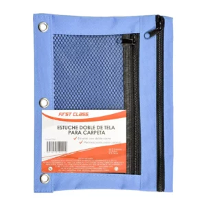 ESTUCHE DOBLE DE TELA PARA CARPETA 9151 ATADO DE 2 PZAS.