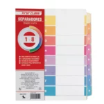 SEPARADOR CARTA DIETRIX 8 DIV 7626 ATADO DE 6 PZAS.