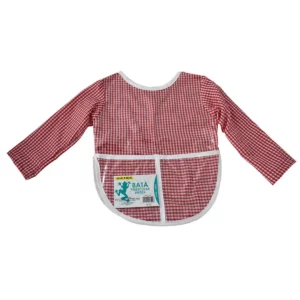 BATA CON MANGAS PREESCOLAR UNISEX GRANDE ATADO DE 2 PZAS.