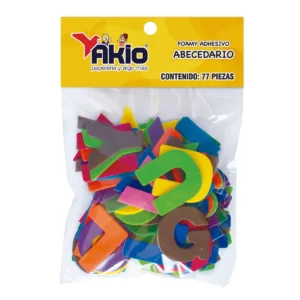 FOAMY CON ADHESIVO 4683 AKIO ABECEDARIO ATADO DE 2 PZAS.