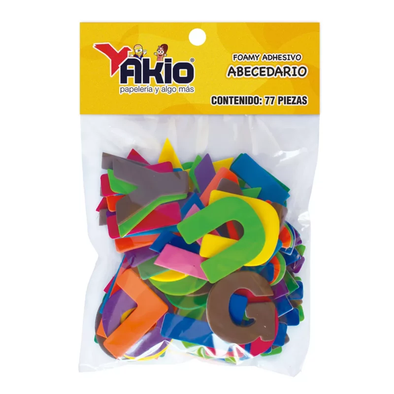 FOAMY CON ADHESIVO 4683 AKIO ABECEDARIO ATADO DE 2 PZAS.