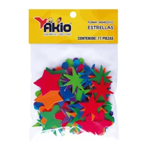 FOAMY CON ADHESIVO 4687 ESTRELLAS ATADO DE 2 PZAS.