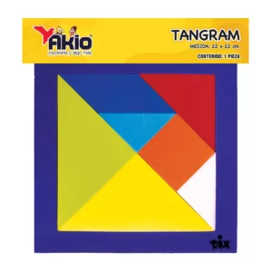 TANGRAM DE FOAMY AKIO 4681 22 X 22CMS ATADO DE 3 PZAS.