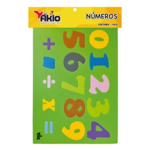 FOAMY DIDACTICO AKIO 4750 NUMEROS ATADO DE 2 PZAS.