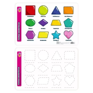 MANTEL (CHART) 45X30CM 4332 FIGURAS GEOMETRICAS ATADO DE 2 PZAS.