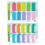 MANTEL (CHART) 45X30CM 4411 TABLAS DE MULTIPLICAR ATADO DE 2 PZAS.