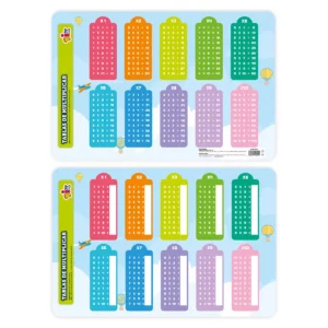 MANTEL (CHART) 45X30CM 4411 TABLAS DE MULTIPLICAR ATADO DE 2 PZAS.