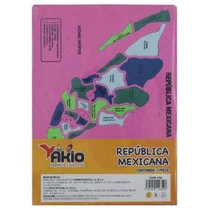 FOAMY DIDACTICO AKIO 4752 REPUBLICA MEXICANA ATADO DE 2 PZAS.