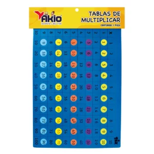 FOAMY DIDACTICO AKIO 4753 TABLAS MULTIPLICAR ATADO DE 2 PZAS.