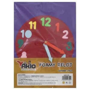 FOAMY DIDACTICO AKIO 4754 RELOJ ATADO DE 2 PZAS.