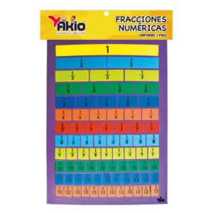 FOAMY DIDACTICO AKIO 4756 FRACCIONES NUMERICAS ATADO DE 2 PZAS.